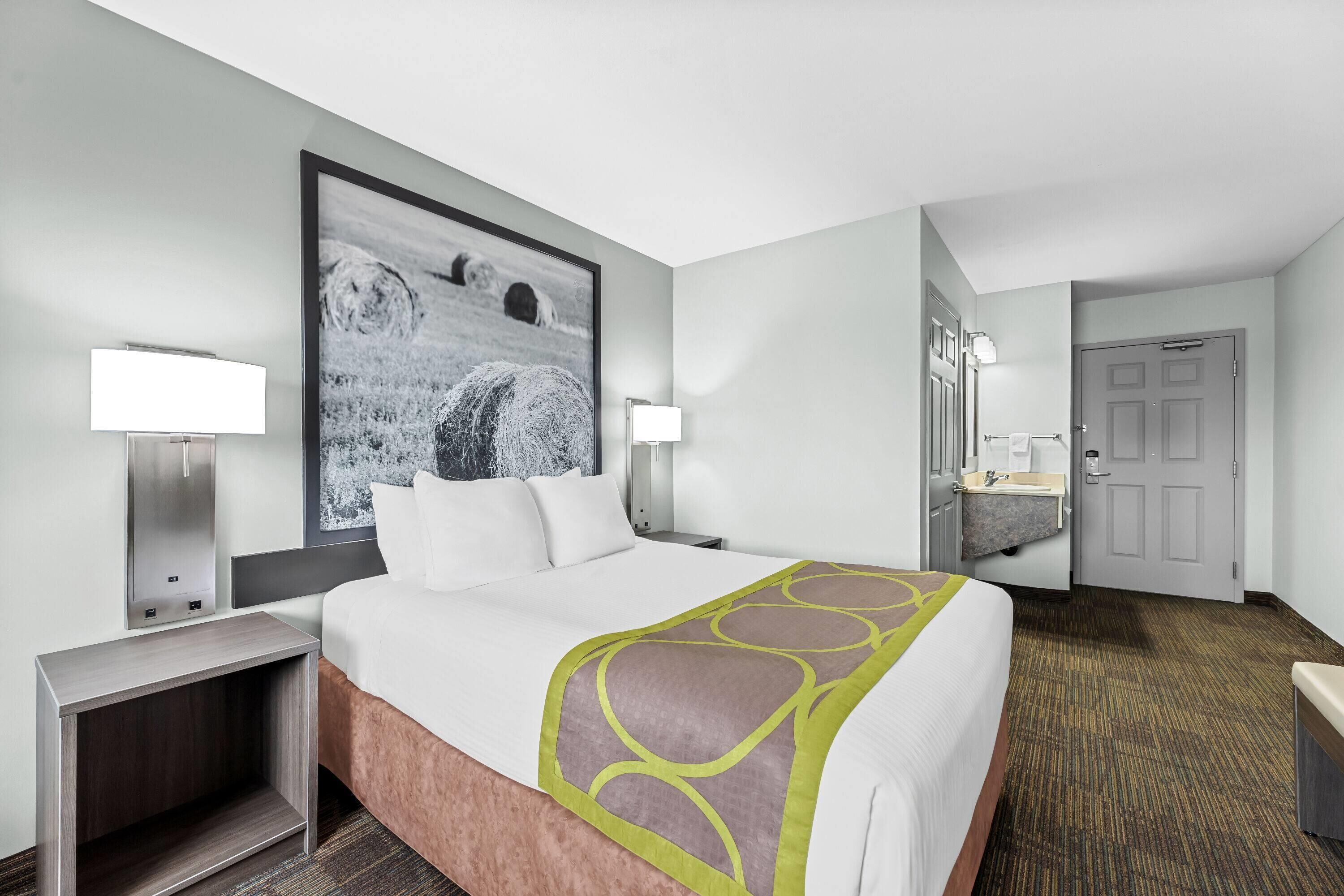 Standard Room, 1 Queen Bed, Accessible | Desk, laptop workspace, soundproofing, iron/ironing board