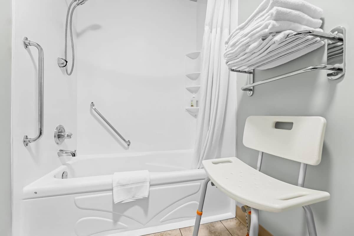 Standard Room, 1 Queen Bed, Accessible | Accessible bathroom