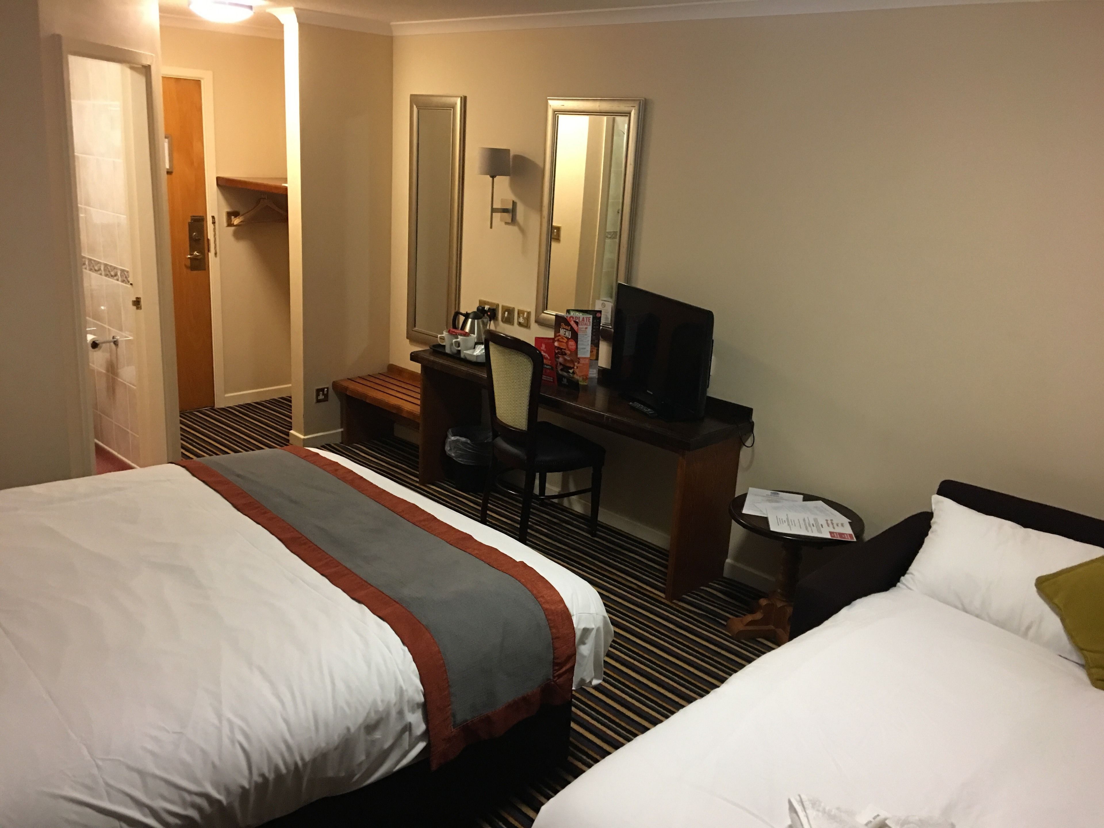 desk, iron/ironing board, free wifi, bed sheets