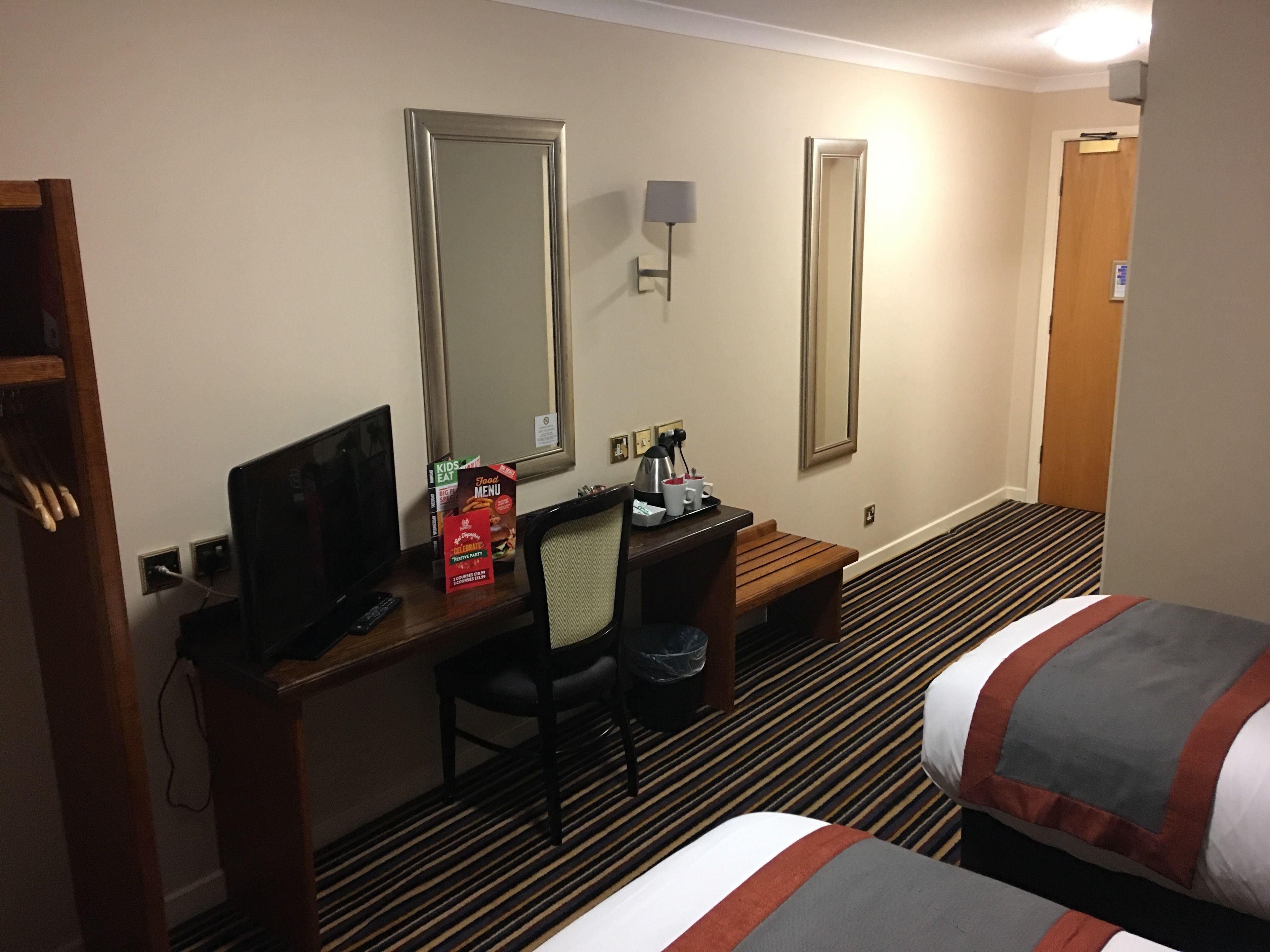 desk, iron/ironing board, free wifi, bed sheets