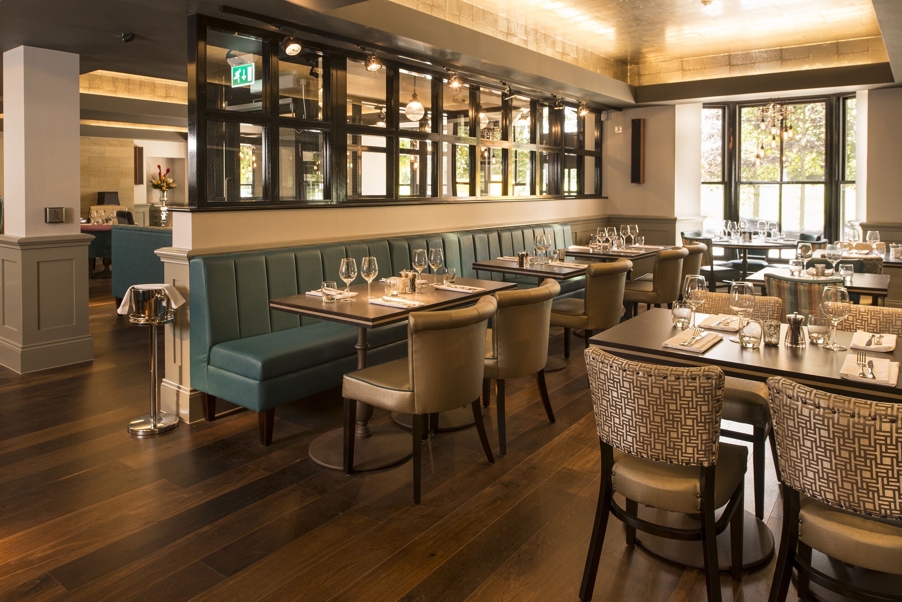 breakfast, lunch, dinner served; british cuisine, al fresco dining