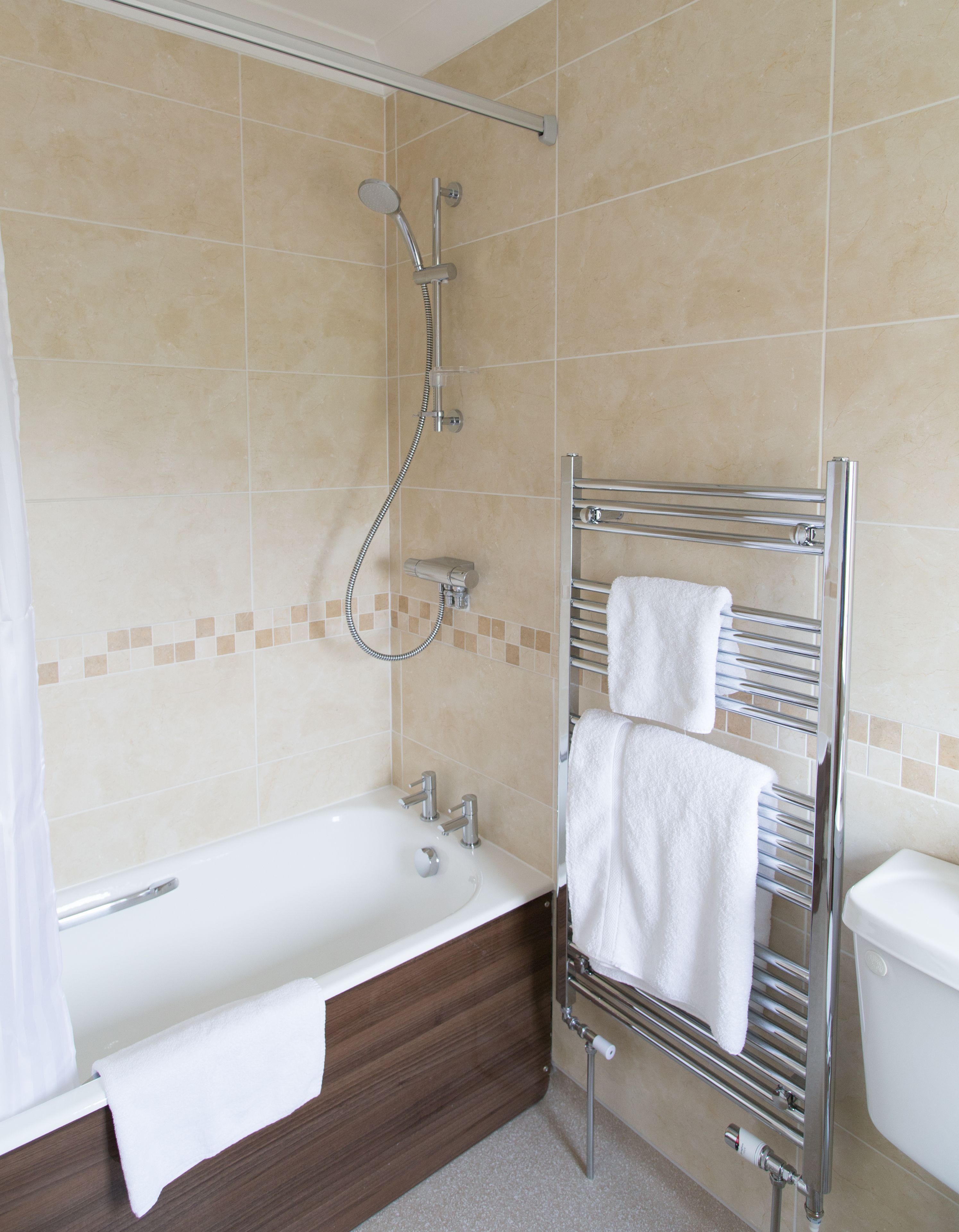 double room, 1 king bed | bathroom | shower, free toiletries, hair dryer, towels