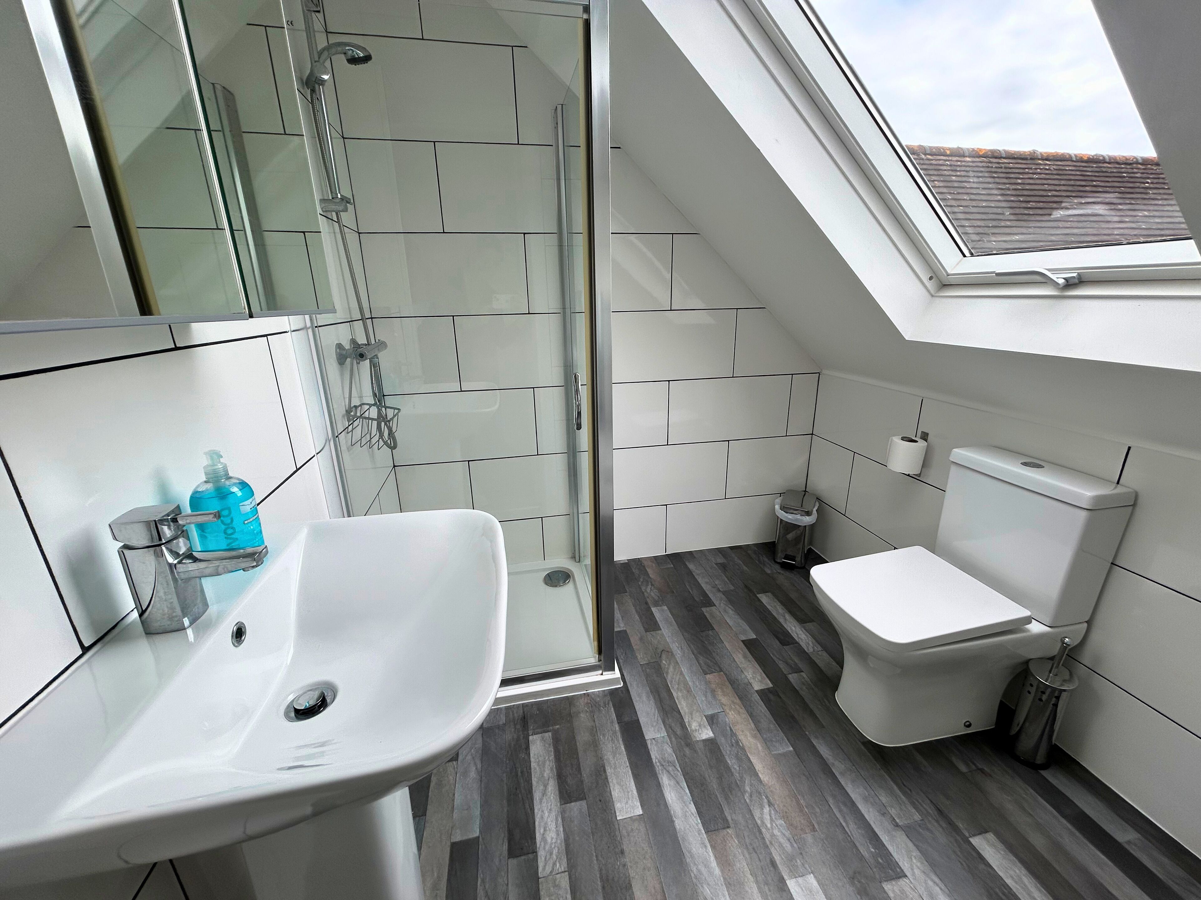 apartment | premium bedding, desk, laptop workspace, iron/ironing board