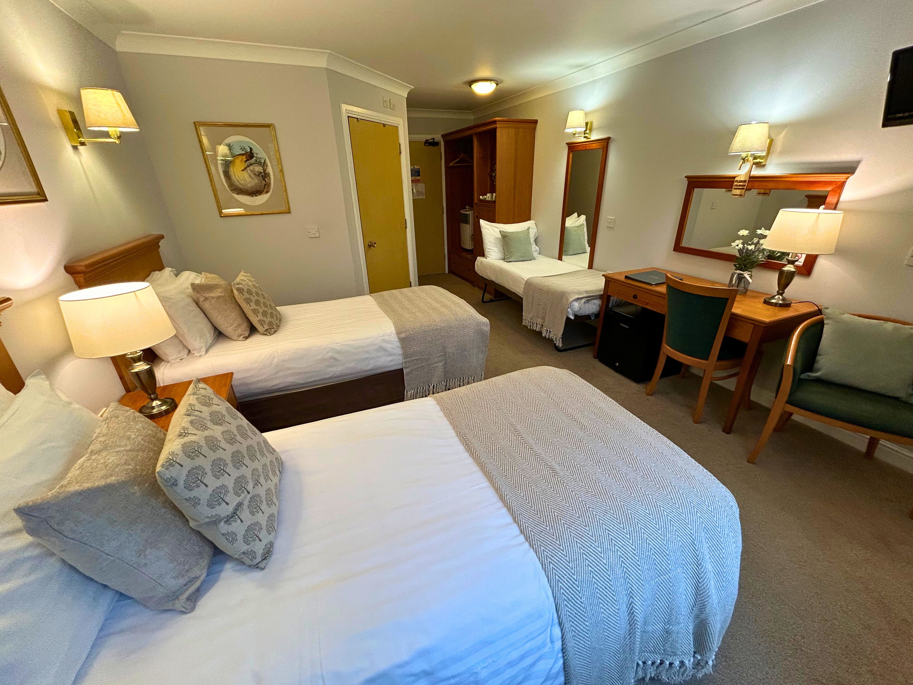 standard triple room | premium bedding, desk, laptop workspace, iron/ironing board