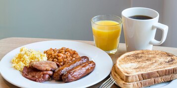 Daily buffet breakfast for a fee