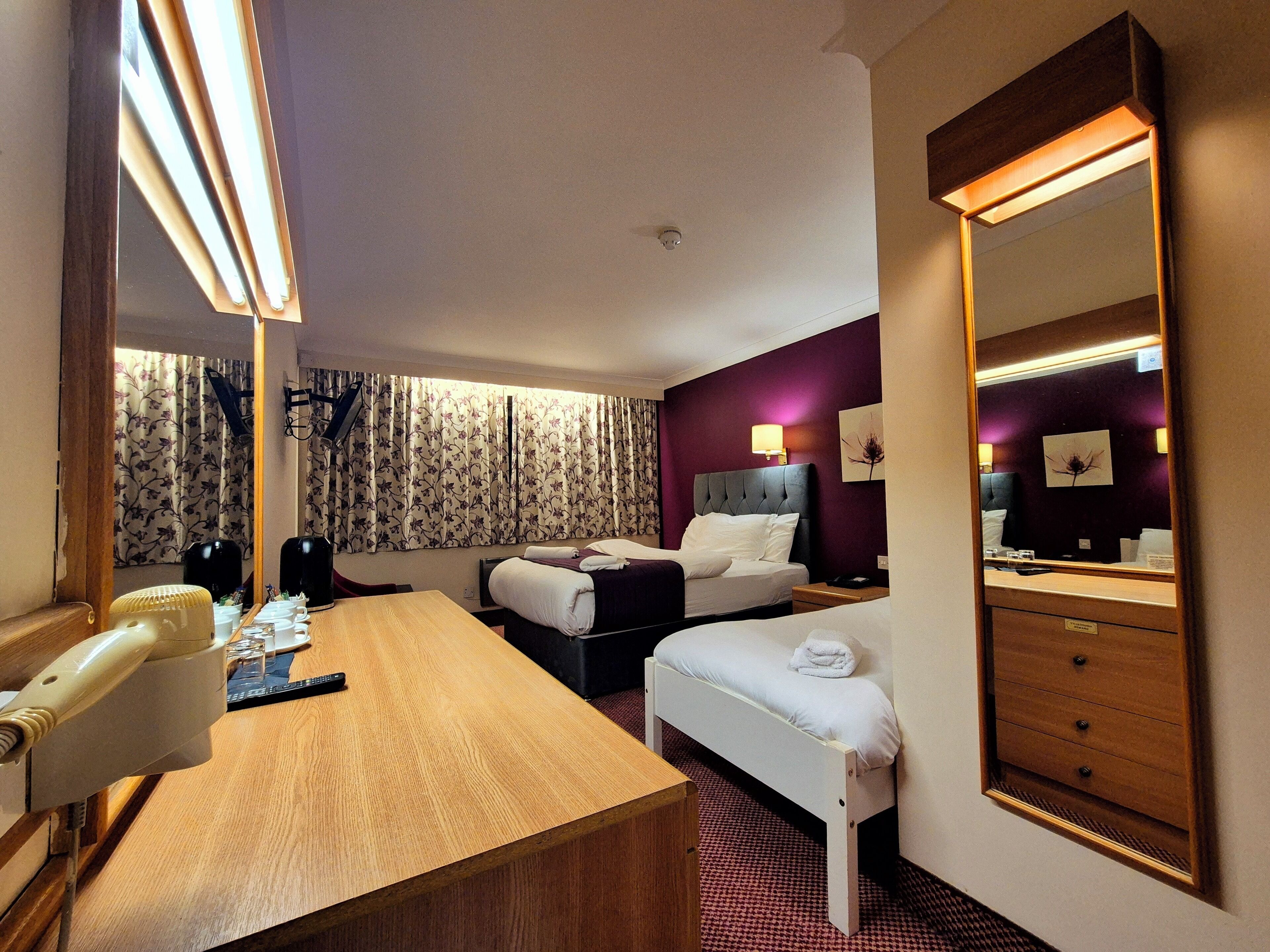 Desk, iron/ironing board (on request), free WiFi, bed sheets