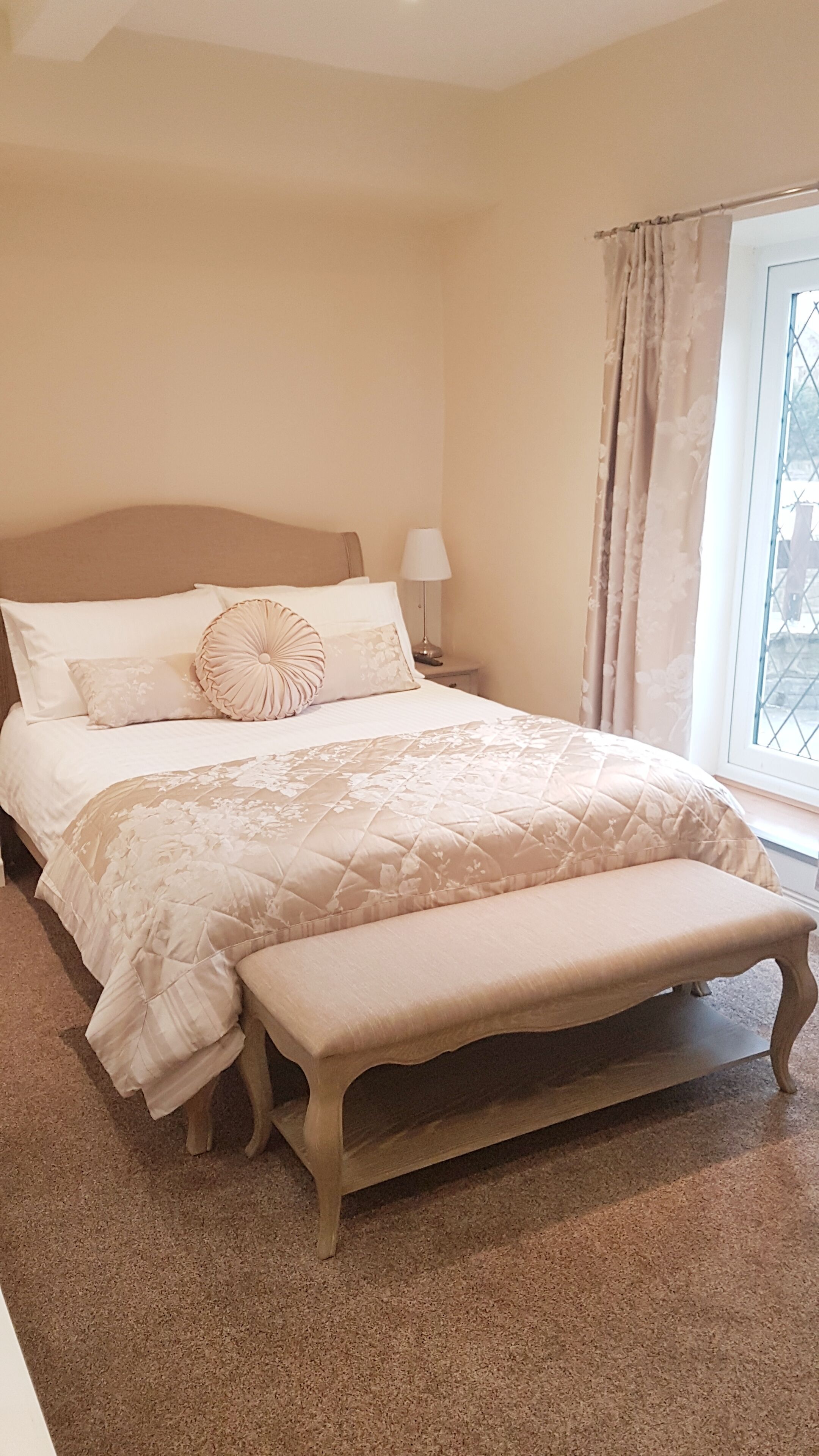 Premium bedding, down duvets, individually decorated