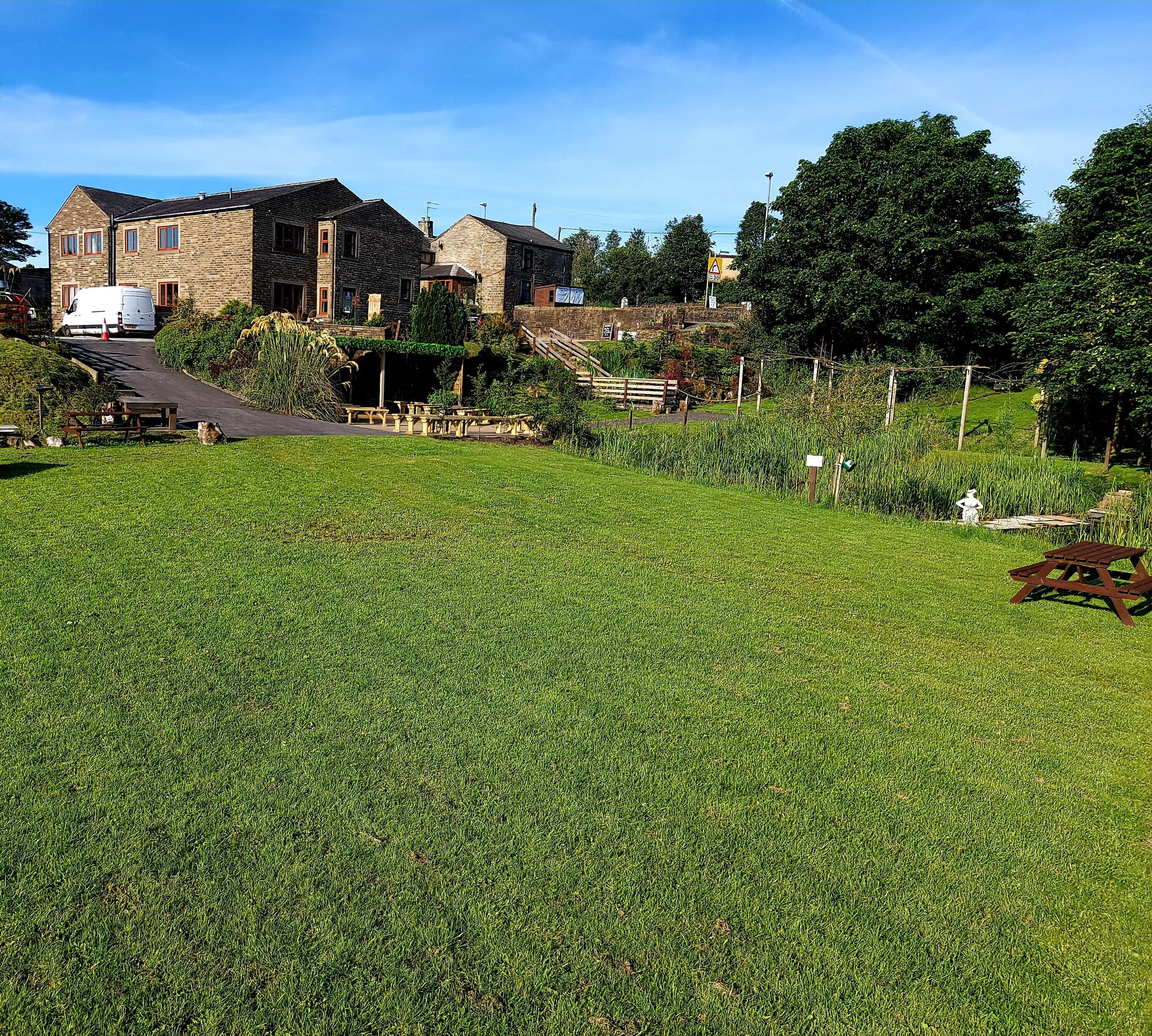 outdoor wedding area
