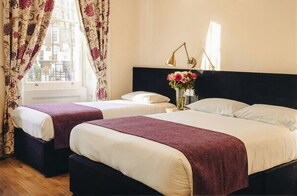 Classic Triple Room | Premium bedding, down comforters, in-room safe, desk - Athena (London)