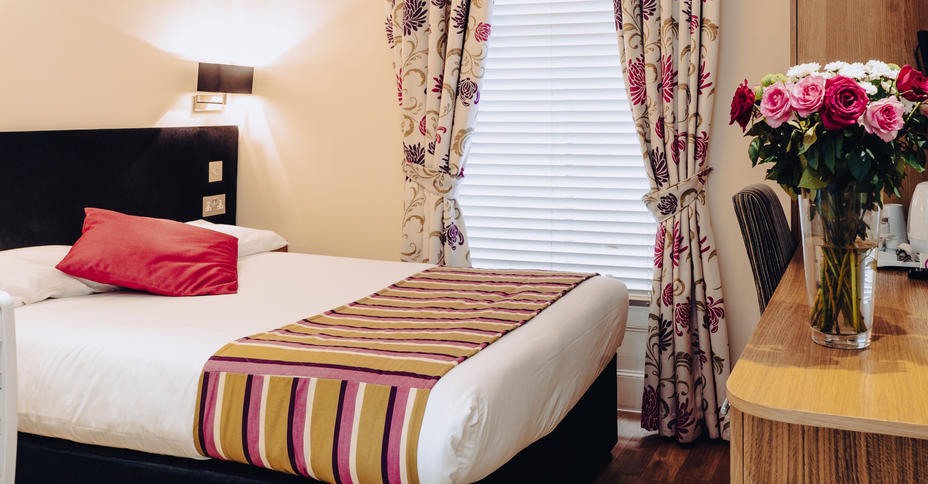 double room | in-room safe, desk, blackout curtains, iron/ironing board