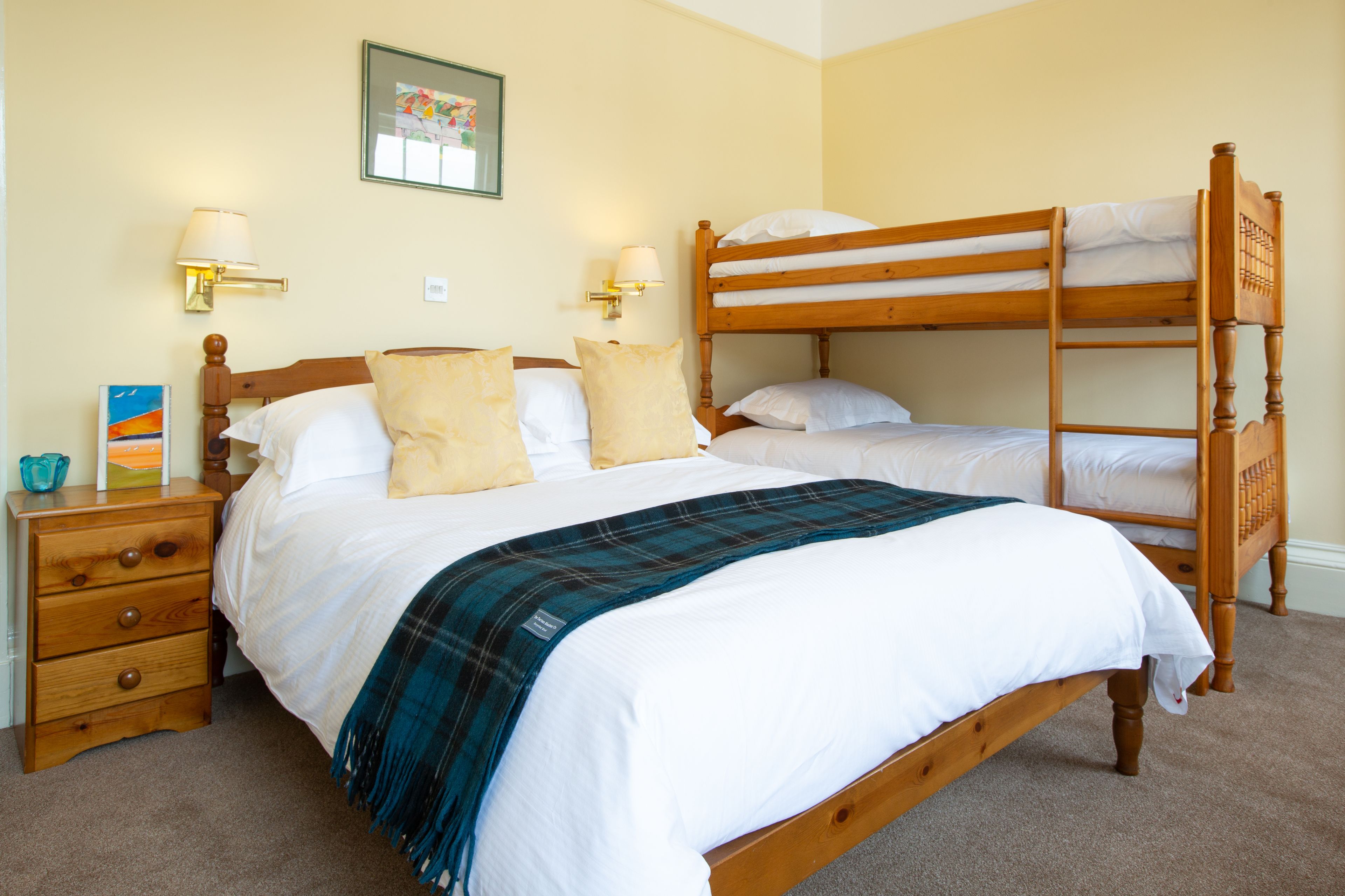 family room | egyptian cotton sheets, premium bedding, free wifi