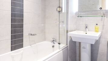 Free toiletries, hair dryer, towels
