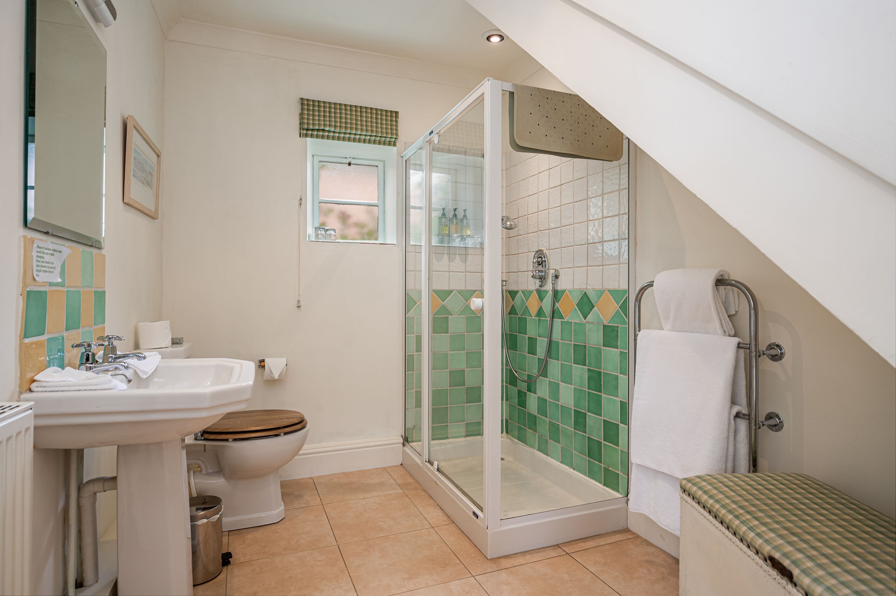 free toiletries, hair dryer, bathrobes, towels