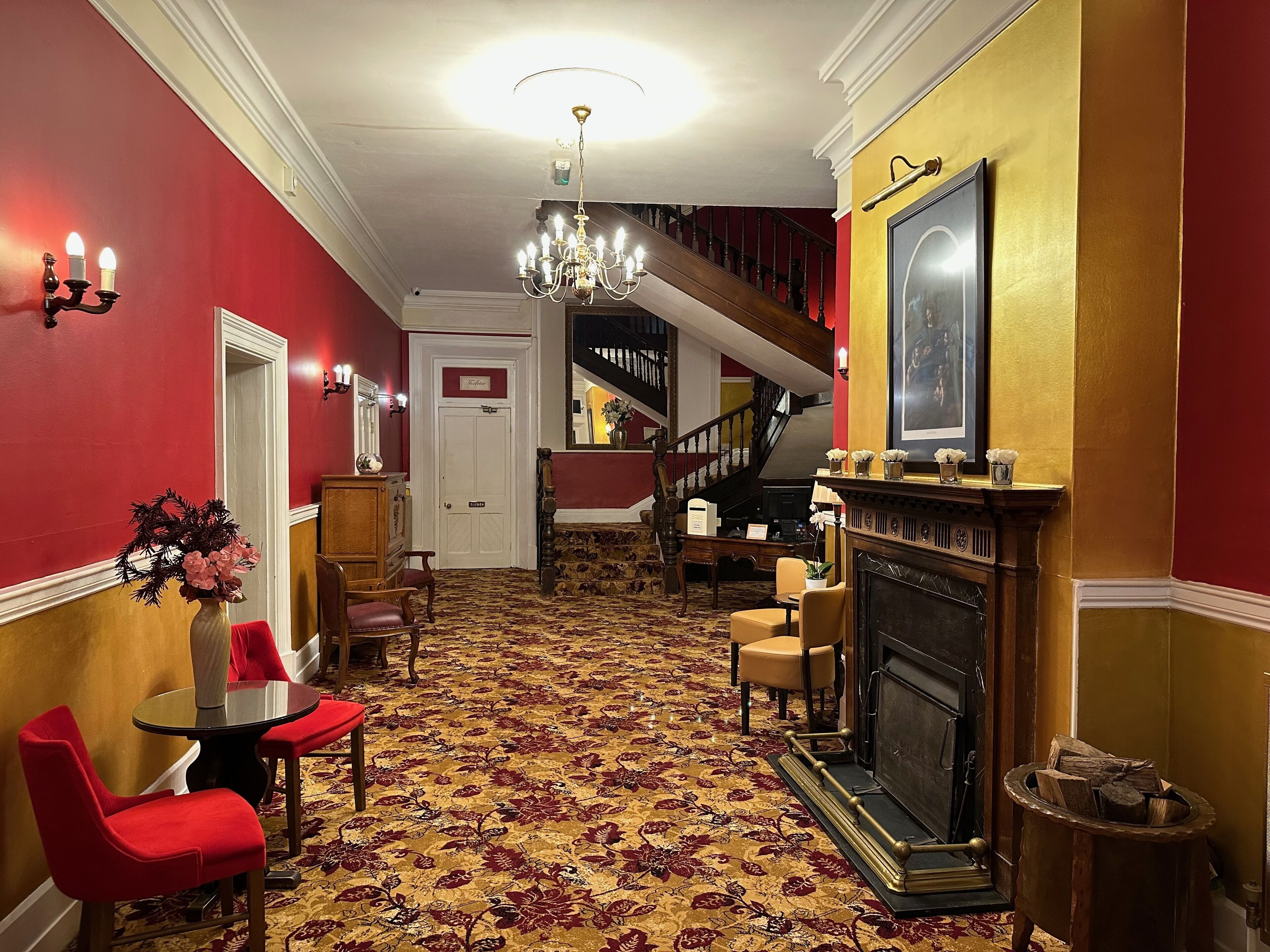 Sitteområde i lobbyen
