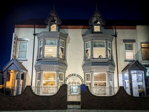 Front of property – evening/night