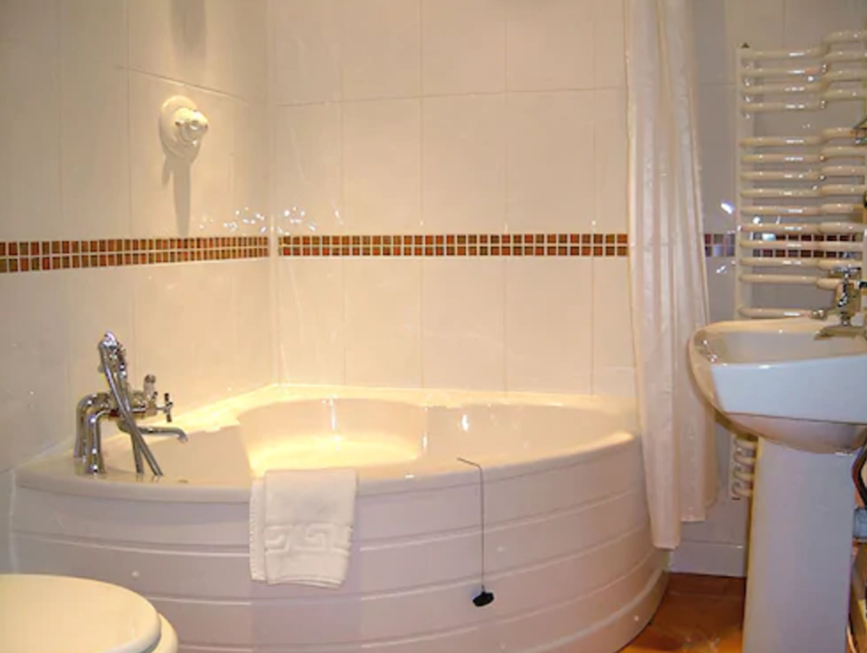 free toiletries, hair dryer, towels, soap