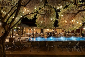 Breakfast, lunch, dinner served; Regional cuisine, pool views