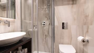 Free toiletries, hair dryer, towels