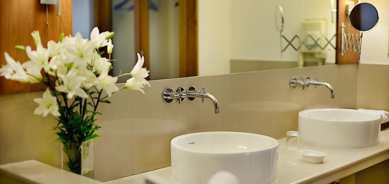 free toiletries, hair dryer, bathrobes, slippers