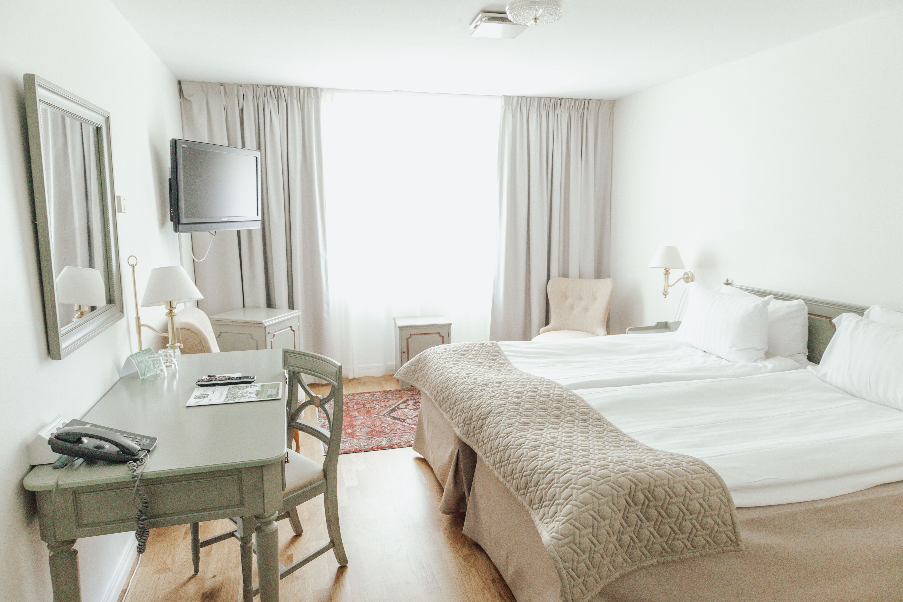 Desk, iron/ironing board, free WiFi, bed sheets