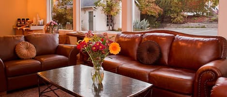 40-inch flat-screen TV with cable channels