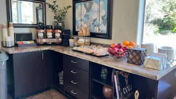 Free daily on-the-go breakfast