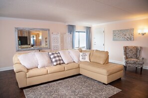 Premium bedding, desk, blackout curtains, iron/ironing board