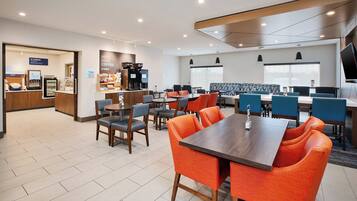 Free daily buffet breakfast