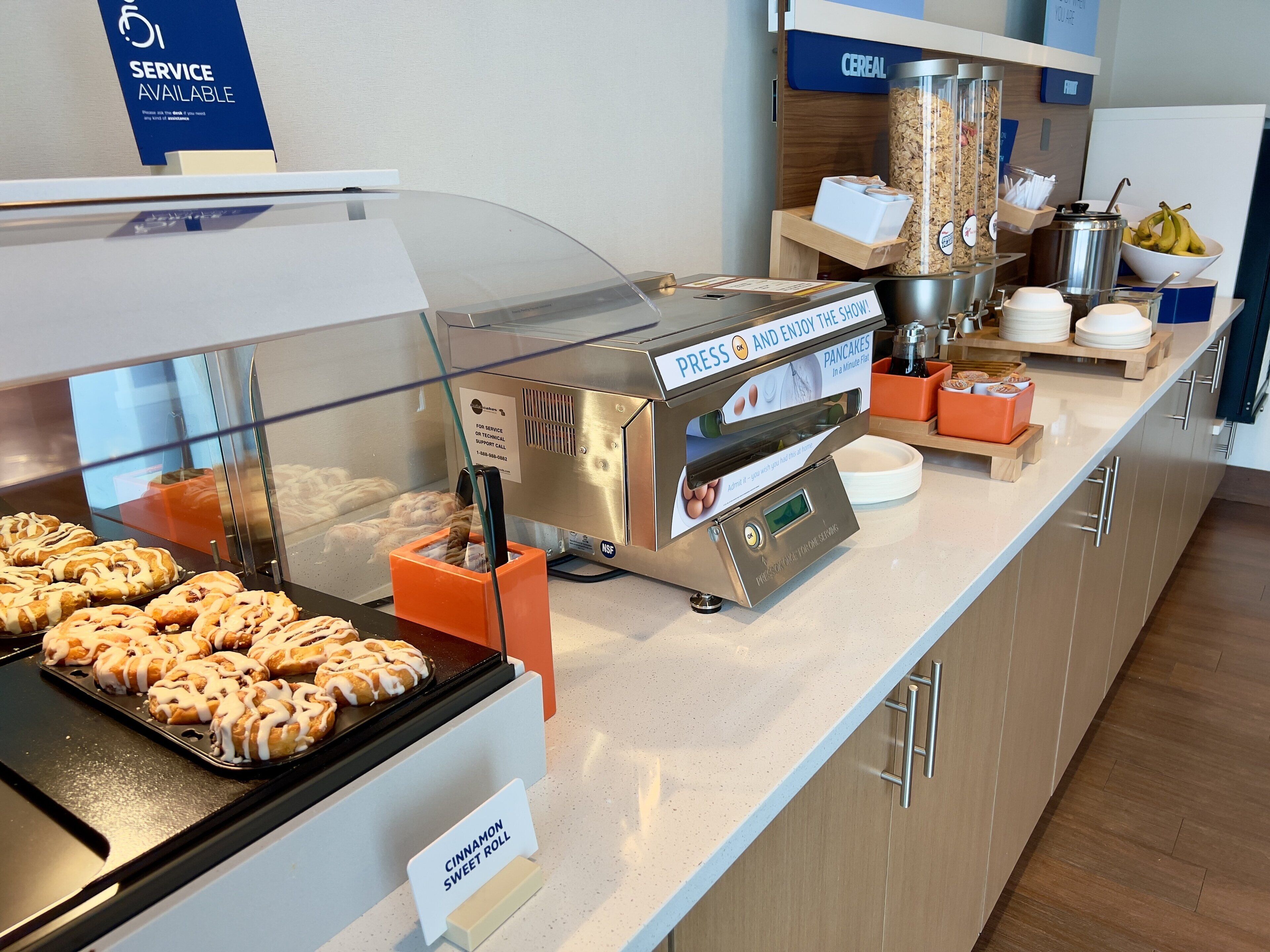 free daily buffet breakfast