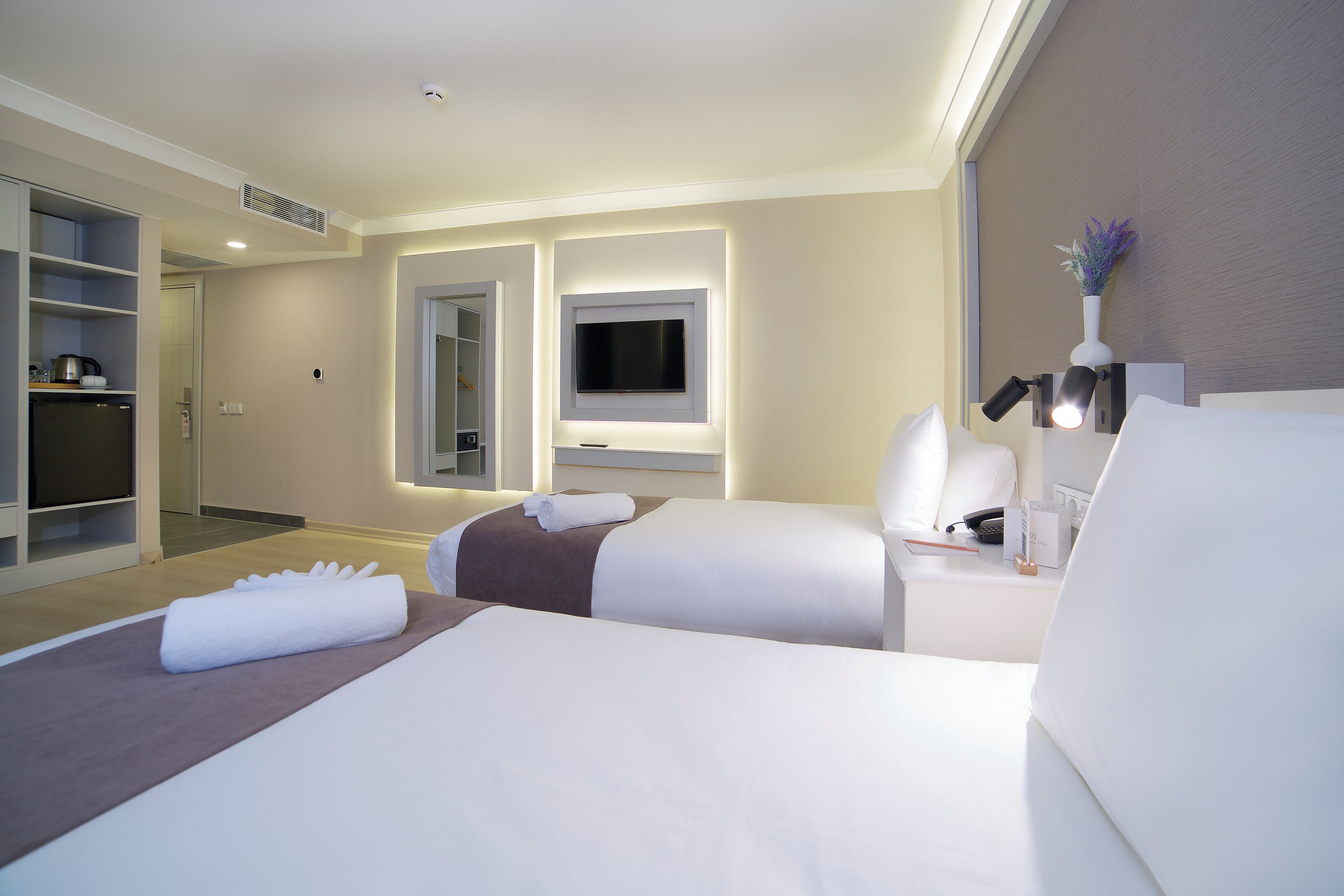 queen room with queen beds accessible room | frette italian sheets, premium bedding, minibar, in-room safe