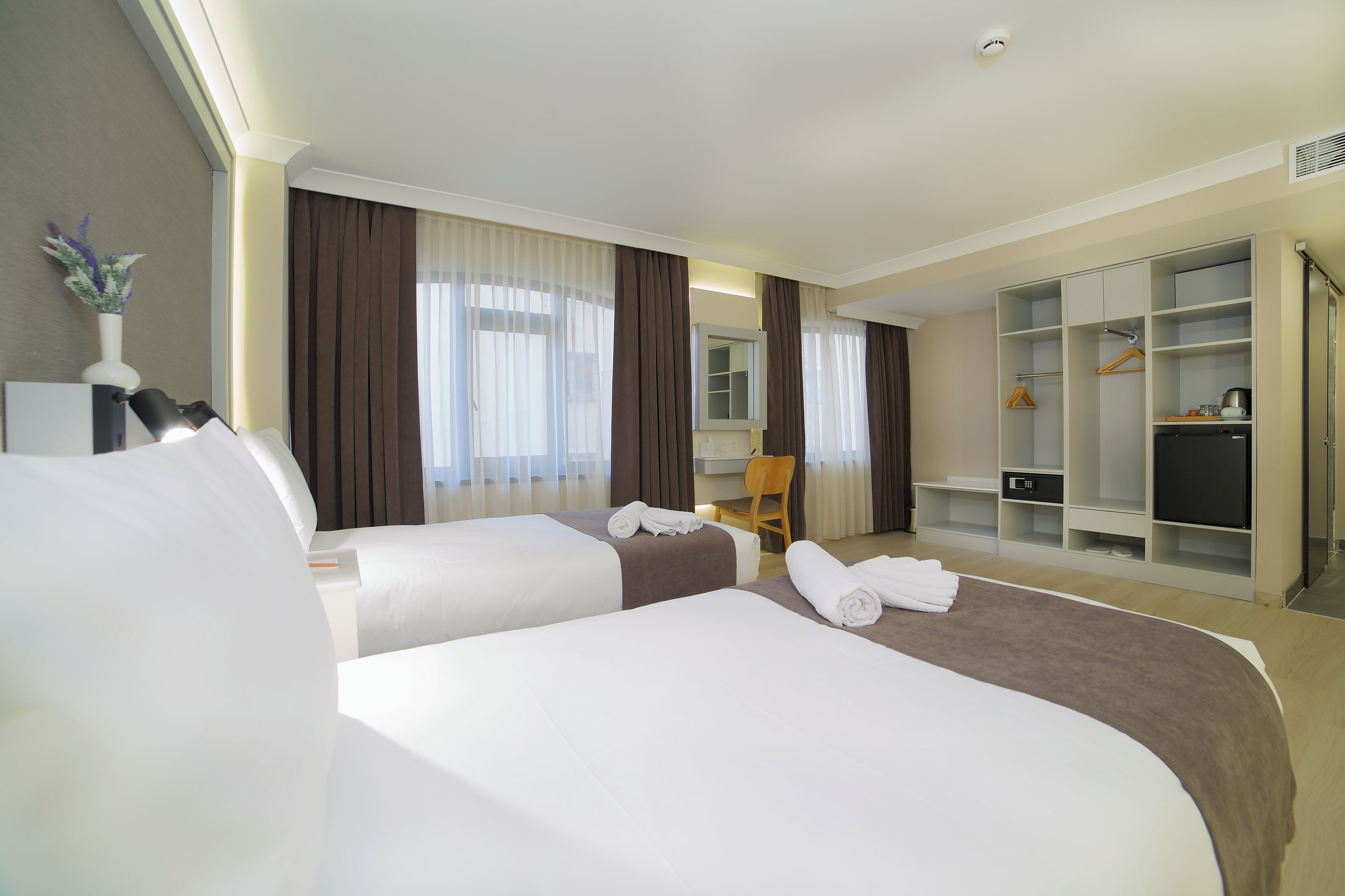 queen room with queen beds accessible room | frette italian sheets, premium bedding, minibar, in-room safe