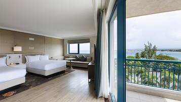 Habitación, 2 camas dobles, en esquina | Vistas desde la habitación