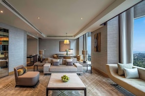 Presidential Suite | Living area | 49-inch LED TV with digital channels, TV