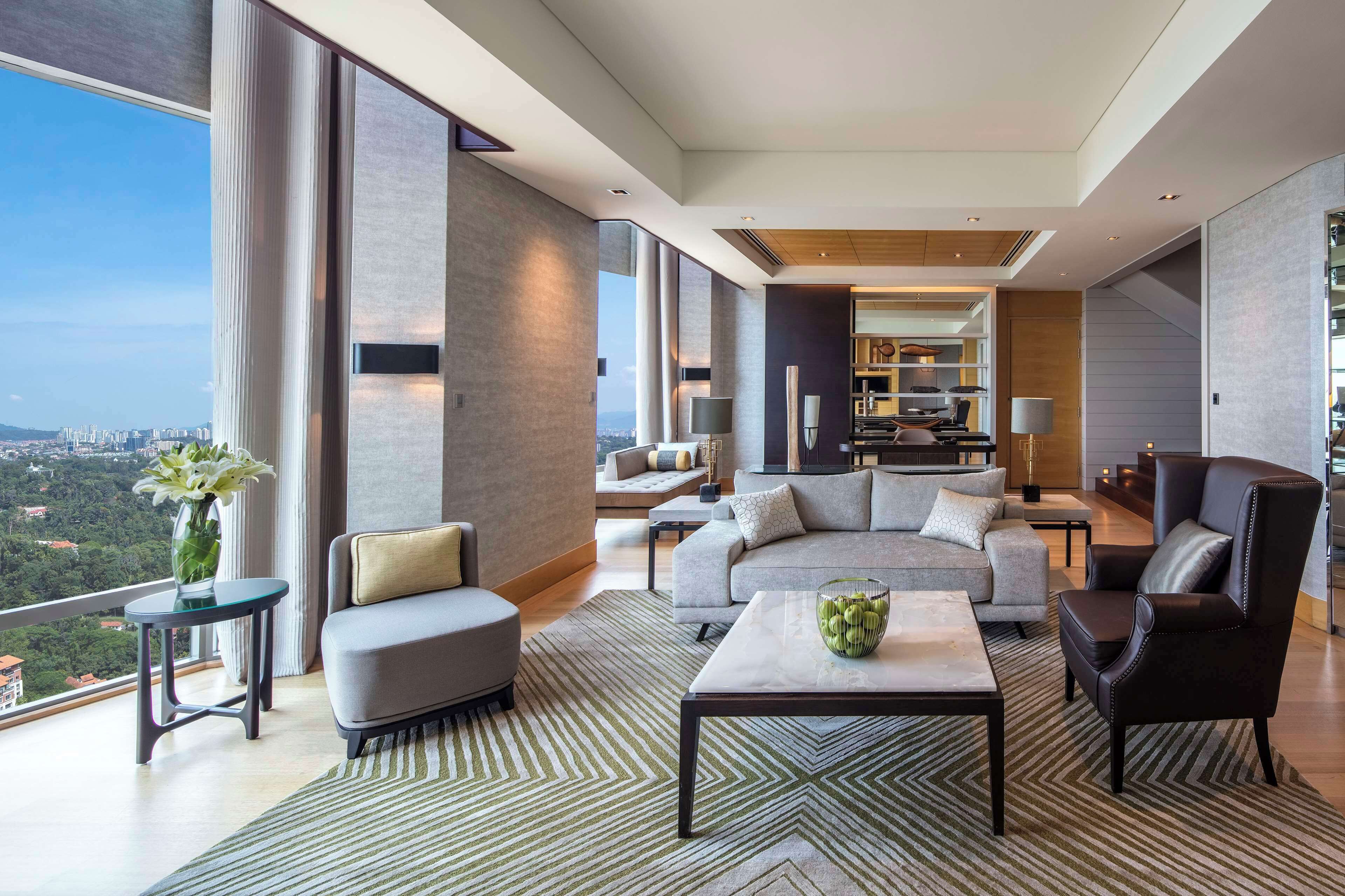 Penthouse, Club Lounge Access | Living area | 49-inch LED TV with digital channels, TV