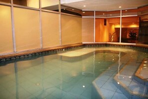 Indoor pool, outdoor pool