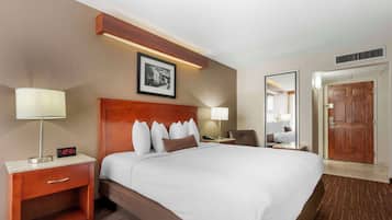 Premium bedding, pillowtop beds, in-room safe, desk