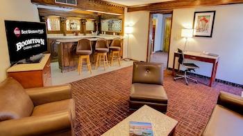 Premium bedding, pillowtop beds, in-room safe, desk at Best Western Plus Boomtown Casino Hotel