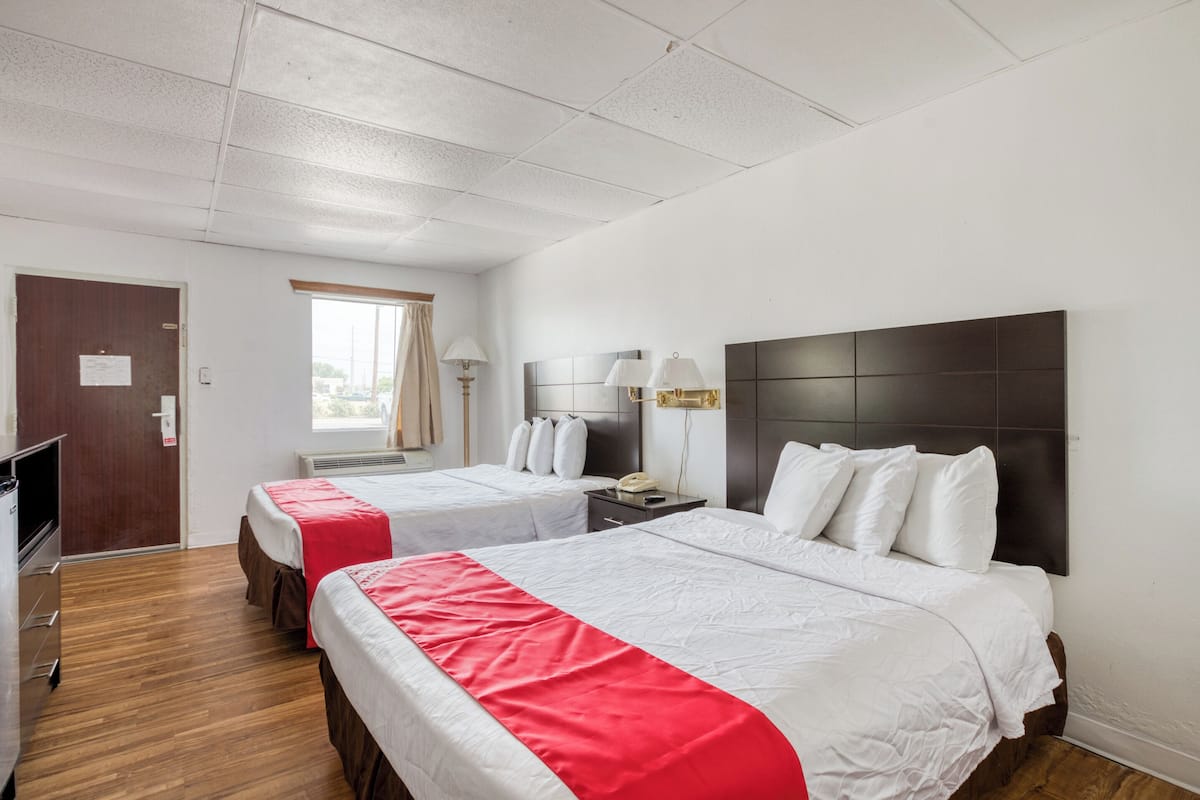 Room, 2 Queen Beds | 1 bedroom, in-room safe, iron/ironing board, free WiFi