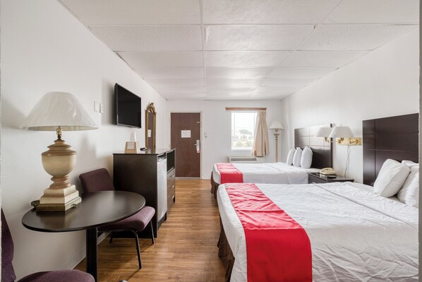 Room, 2 Queen Beds | In-room safe, iron/ironing board, free WiFi, bed sheets