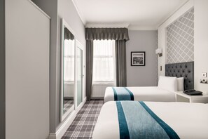 Carlton Classic Twin Room (Separate Building) | 1 bedroom, desk, laptop workspace, iron/ironing board