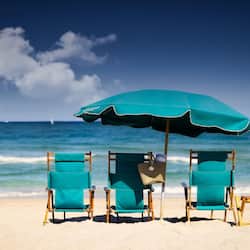 On the beach