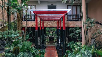 Outdoor wedding area