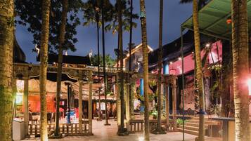 Outdoor wedding area