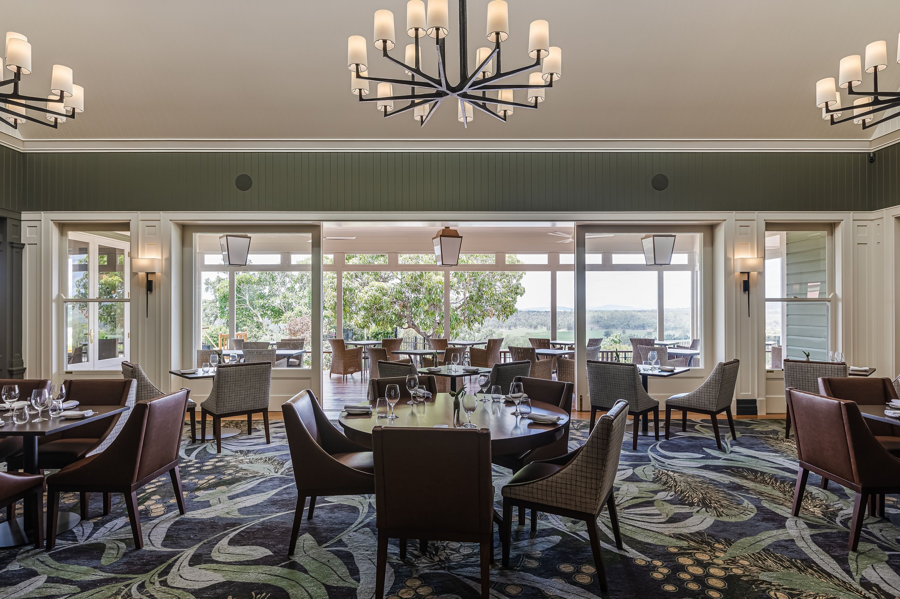 Breakfast, lunch and dinner served