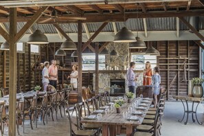 Breakfast, lunch and dinner served