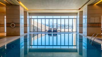 Indoor pool, seasonal outdoor pool