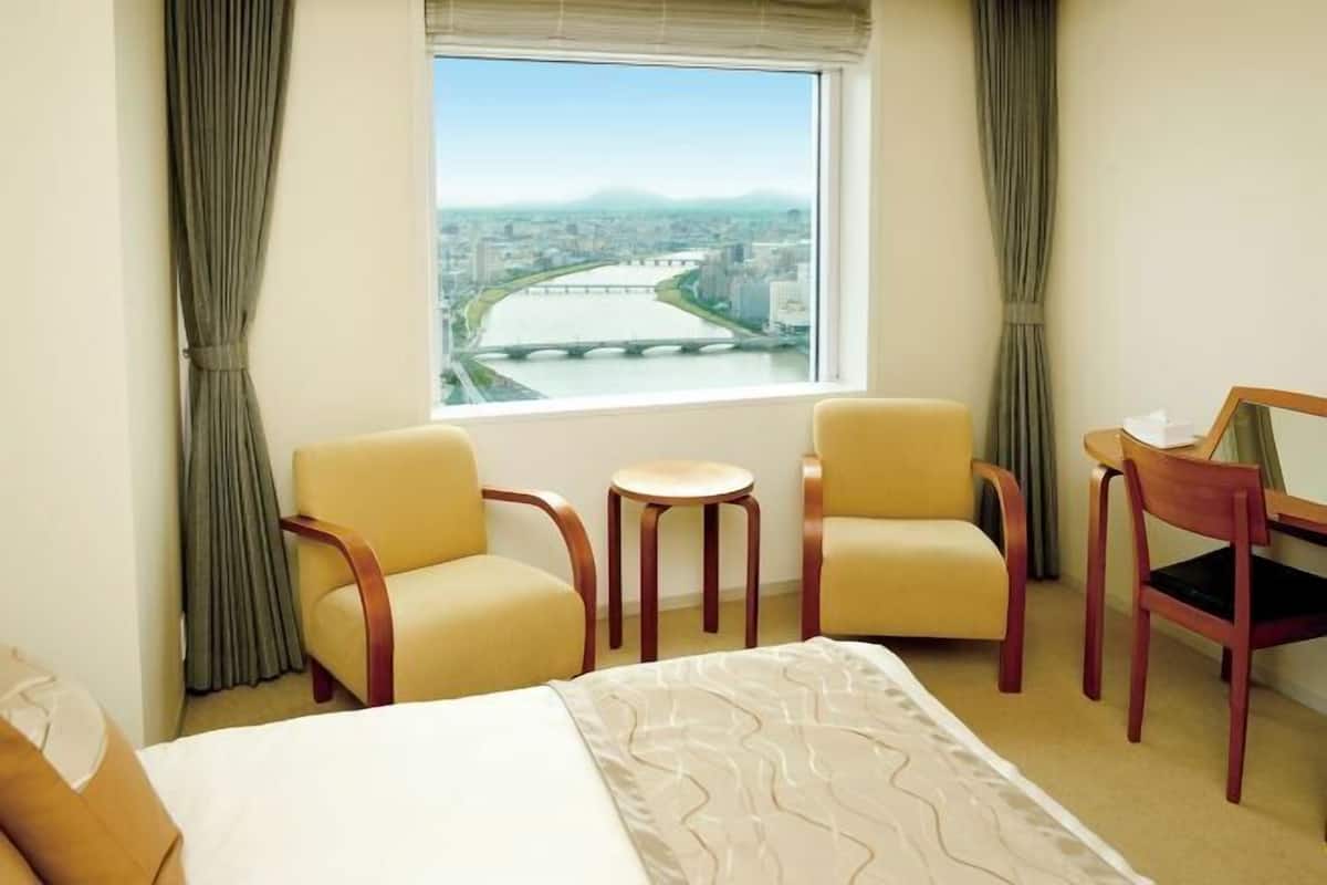 Desk, blackout curtains, iron/ironing board, free WiFi