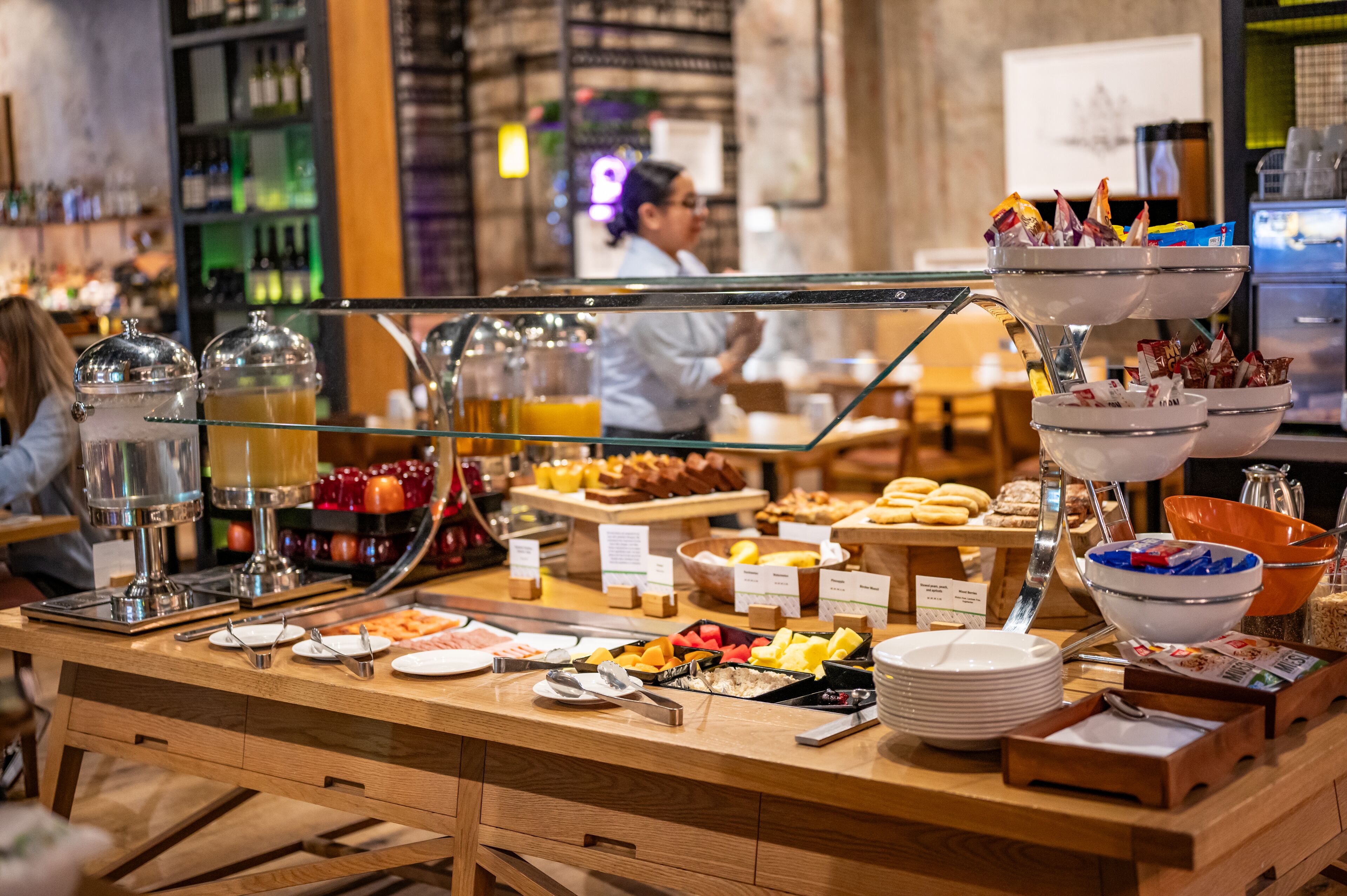 daily buffet breakfast (aud 40 per person)