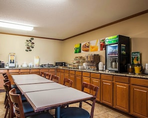 Free daily buffet breakfast