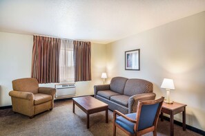 Suite, 1 King Bed, Non Smoking | Premium bedding, pillowtop beds, in-room safe, desk